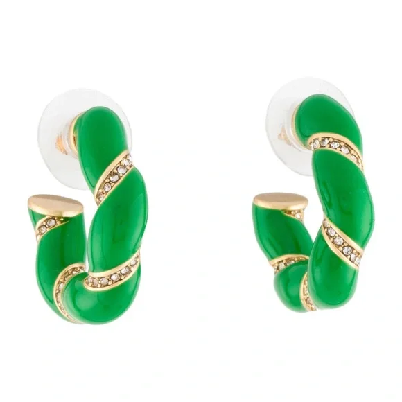 Clare V Enamel Gold earrings - Picture 2 of 4